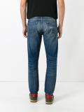 stonewashed slim-fit jeans