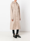 oversized hooded trench coat