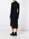 midi knit shirt dress