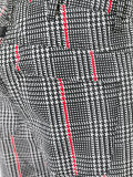 houndstooth pattern trousers 