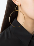 Double drop hoop earrings