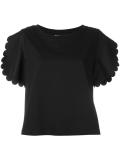 scalloped T-shirt