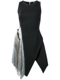 contrast shift dress