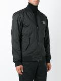 contrast trim bomber jacket