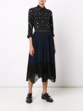 chest pockets embellished shirt