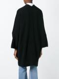 drop shoulder long cardigan