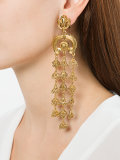 Ornate Chandelier clip earring