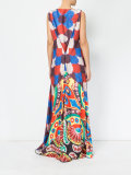 patterned maxi dress