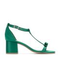 bock heel sandals
