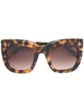 oversized layered square sunglasses