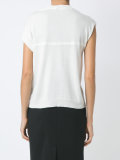 panelled knit blouse