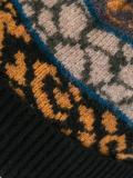 multiple pattern knit beanie