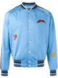 embroidered patch baseball bomber