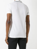 contrast collar polo shirt