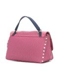 studded detailing print tote