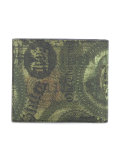 dollar print billfold wallet