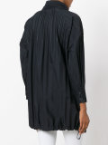 high neck pleated jacket