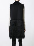 fur hem vest 