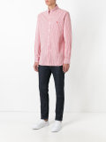 button-down striped shirt