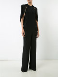 wide leg cape jumpsuit 