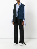 asymmetric panel gilet 