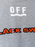 black swan印花T恤