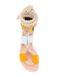 panel rope tie sandals 