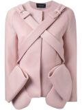 strappy bow detail jacket