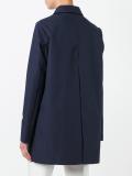 buttoned mid coat