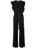 piped trim jumpsuit
