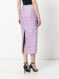 jacquard midi skirt