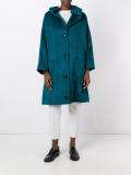 fur effect boxy raincoat