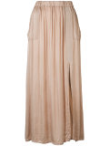 patch pocket maxi skirt 
