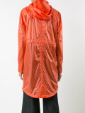 hooded raincoat 