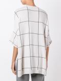 striped detailing knit T-shirt