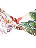 printed bandeau bikini set