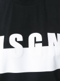 logo print vest 