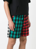 gingham pattern shorts