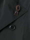 hooded double breasted coat