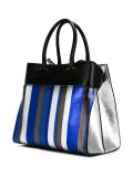 striped shoulder bag