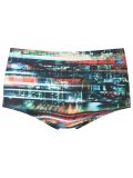 abstract print swim trunks