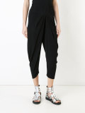 draped cropped trousers 