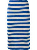 striped lurex skirt