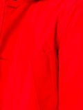 hooded button front jacket