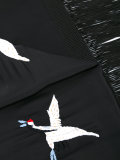 embroidered bird scarf
