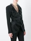 organza lapel jacket