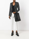 cross-body bucket bag