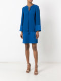 tie-neck shift dress