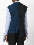 asymmetric panel gilet 