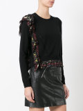 layered ruffled detail jumper